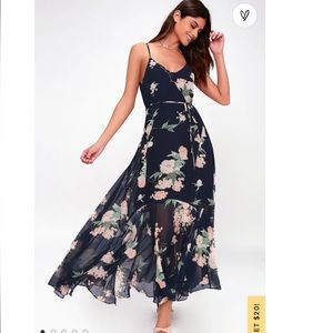 Lulus floral maxi dress